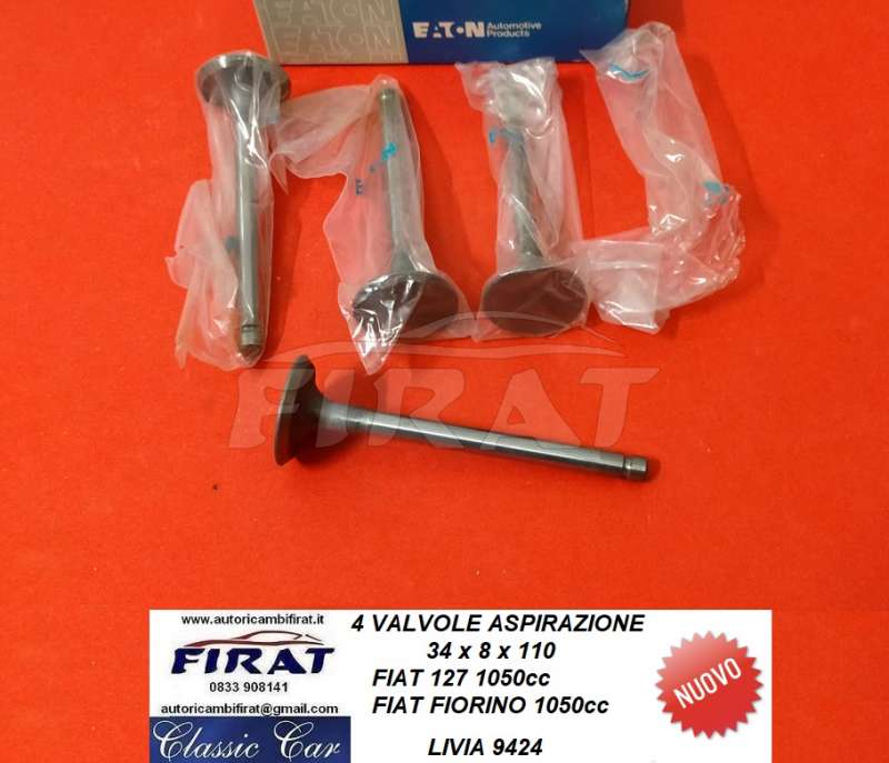 VALVOLE ASPIRAZIONE FIAT 127 1050 - FIORINO (9424)